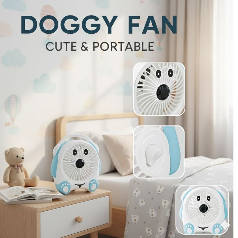 GENERICO - VENTILADOR DE ESCRITORIO KAWAII 2 NIVELES