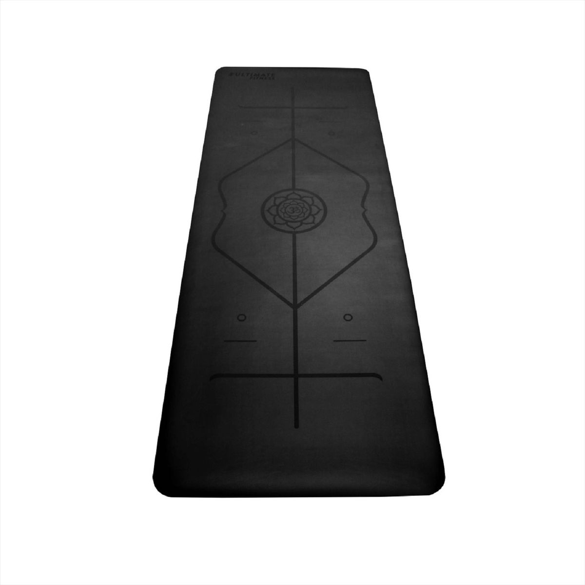 ULTIMATE FITNESS - Mat de Yoga Premium PU Natural Rubber 5 mm Negro
