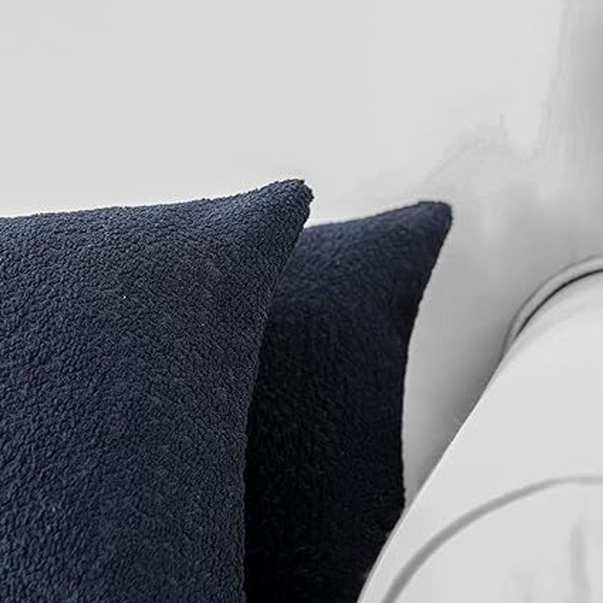 GENERICO - COJIN CUADRADO  PELO CORTO 35X35 AZUL