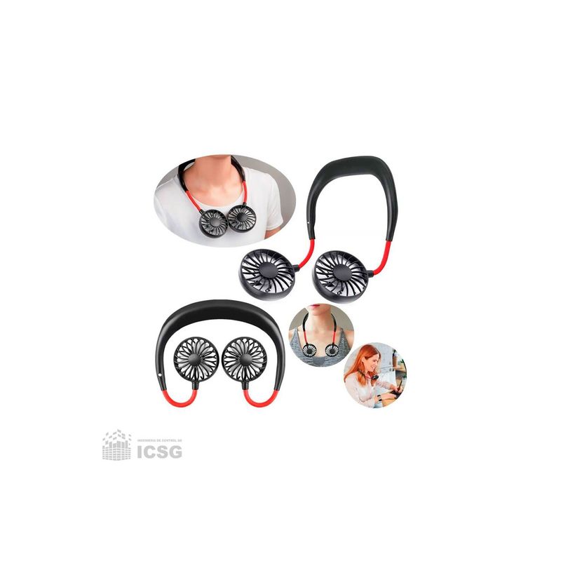 GENERICO - Mini Ventilador de cuello recargable Portátil