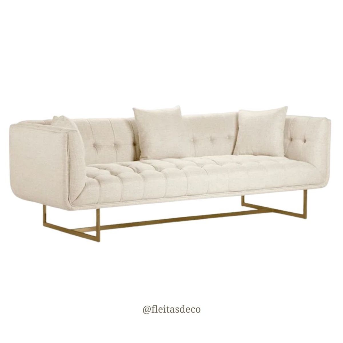 GENERICO - SOFA CAPITONEADO DONNA 3 CUERPOS