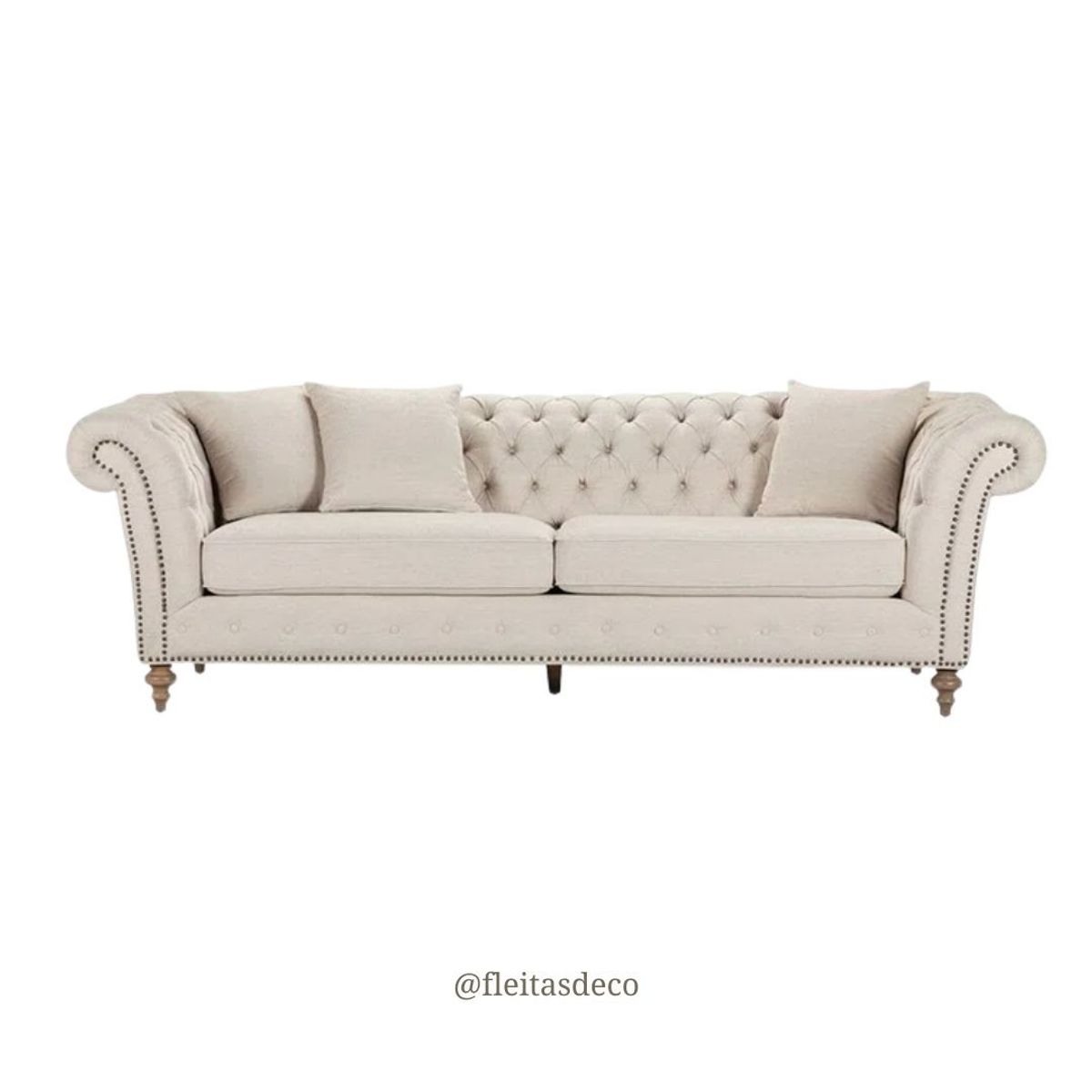 GENERICO - SOFA CAPITONEADO HARVEY 3 CUERPOS