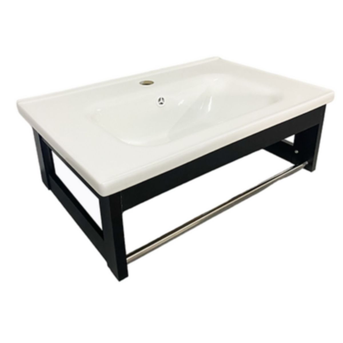 GENERICO - Loza vitrificada XM 40x60 cm Blanco con Negro