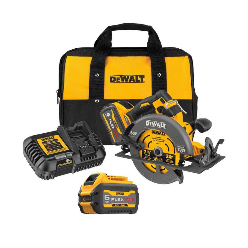 DEWALT - Sierra Circular 7 1/4" 60V Xr 65mm 2 Bat 6.0 Ah Dewalt DCS578T2-B2