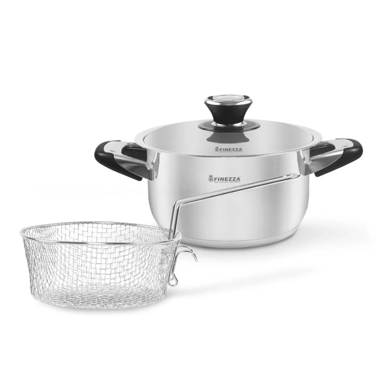 FINEZZA - JUEGO DE OLLAS EN ACERO INOXIDABLE 11 PZAS FINEZZA