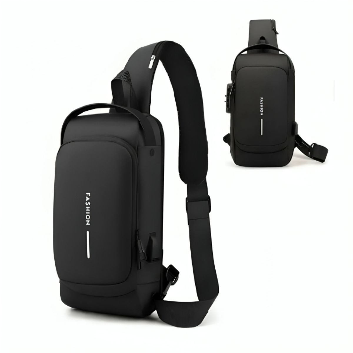 GENERICO - Morral Pechera Antirrobo Impermeable Con Puerto USB Integrado