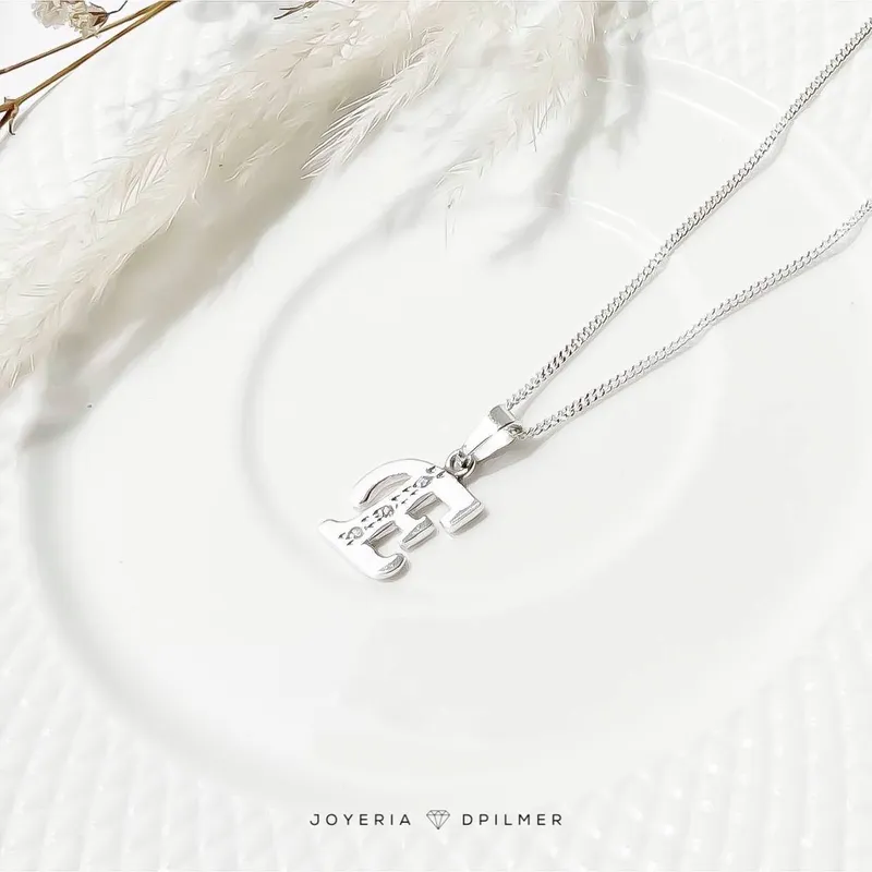 GENERICO - CADENA CON DIJE INICIAL LETRA E