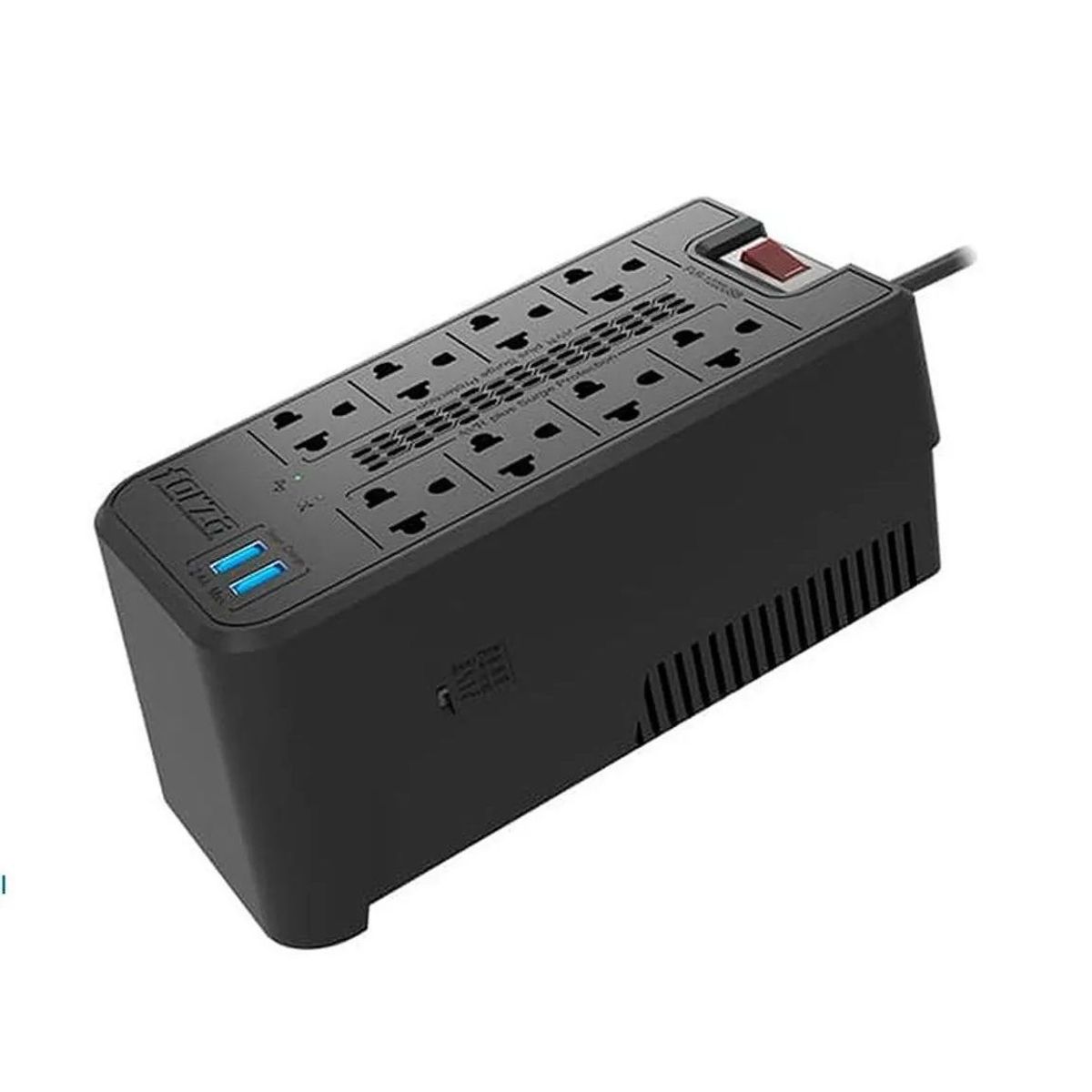 FORZA - Forza - Estabilizador FVR-1222USB 8 Tomas 2 USB 1200 VA Level 4