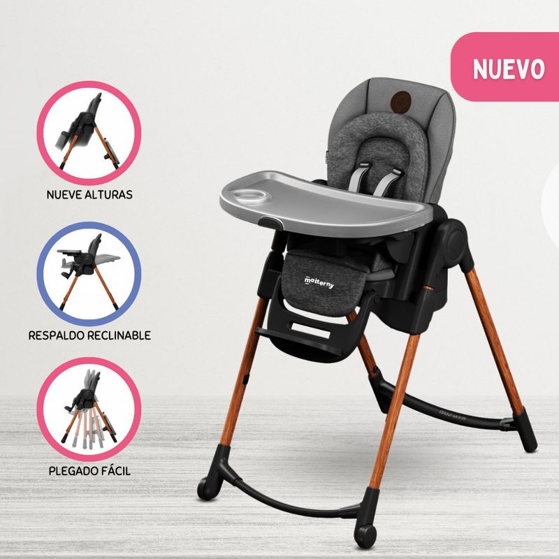 MAXI COSI - Silla de Comer Graduable 6 en 1 »MINLA ESSENTIAL» Light Gray