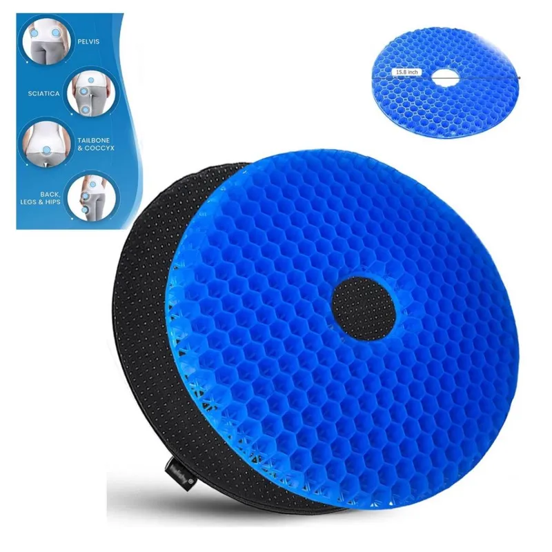 GENERICO - Almohada Dona de Abeja Transpirable Cojín de Gel