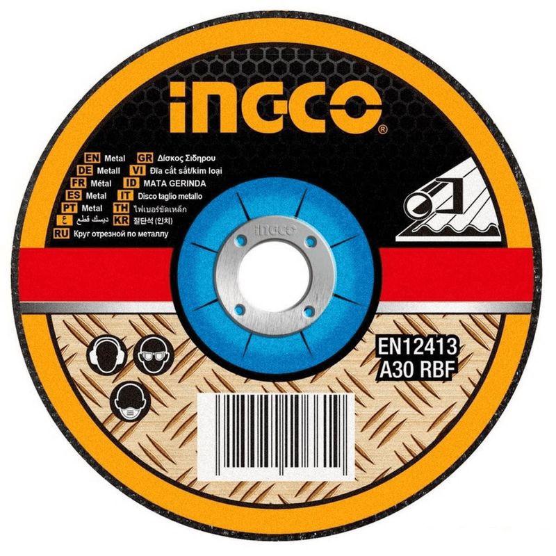 INGCO TOOLS - DISCO DE DESBASTE 7 ABRASIVO CORTE METAL AMOLADORA - MGD601801