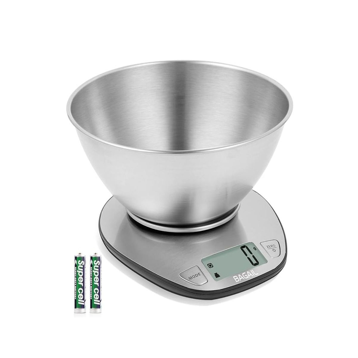 GENERICO - Balanza Gramera Digital Premium Acero Inoxidable 5Kg