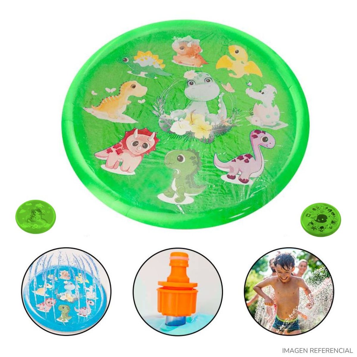 INSPIRA MARKET - Piscina rociadora verde niño y niña aleatorio