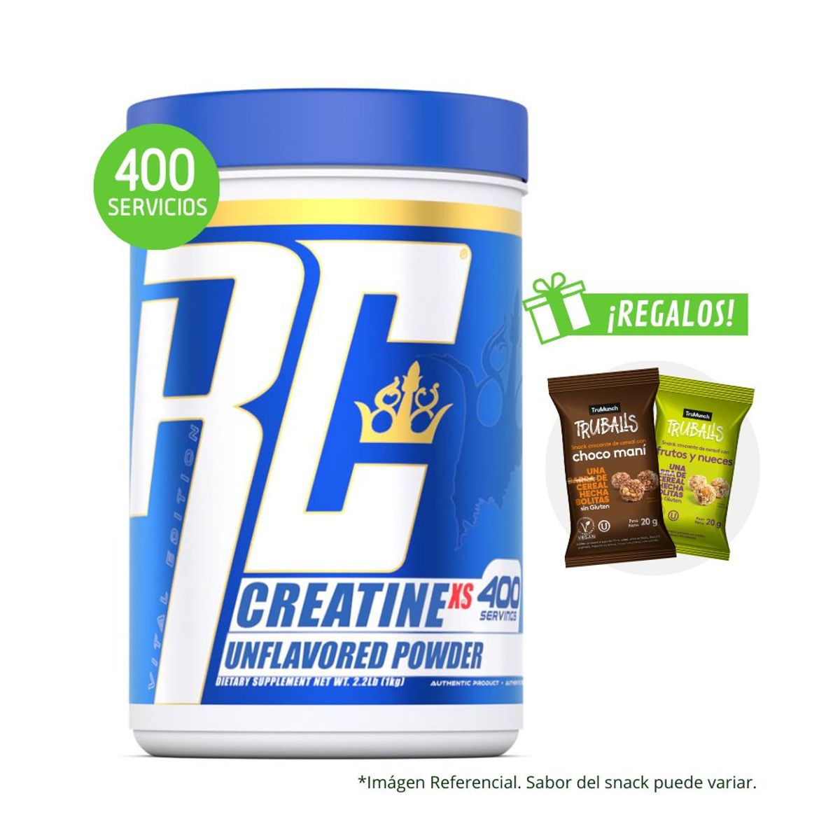 RONNIE COLEMAN - Creatina Monohidratada Ronnie Coleman XS 1KG con REGALO