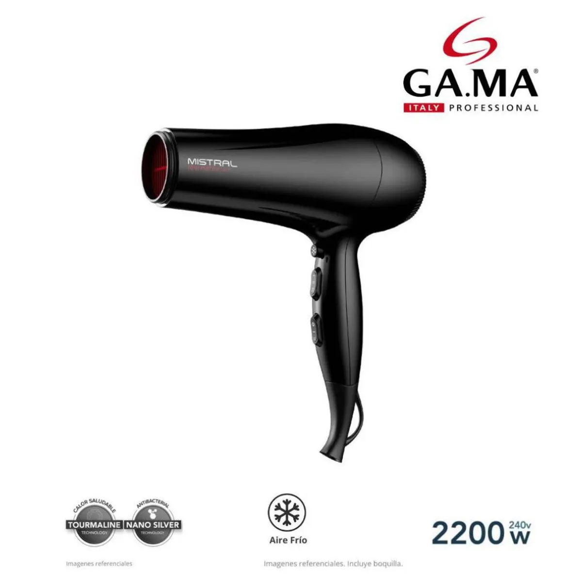 GAMA - SECADORA GAMA MISTRAL TOURMALINE ION 2200w