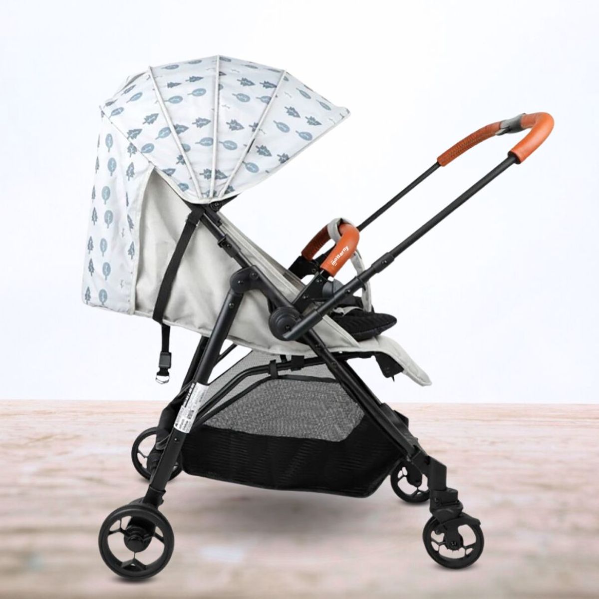 INFANTI - Coche Cuna de Paseo para Bebés «FOREST» Gray