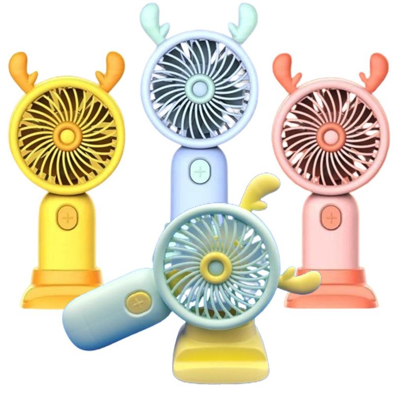 GENERICO - Mini Ventilador Eléctrico de Mano Portátil - Color Aleatorio