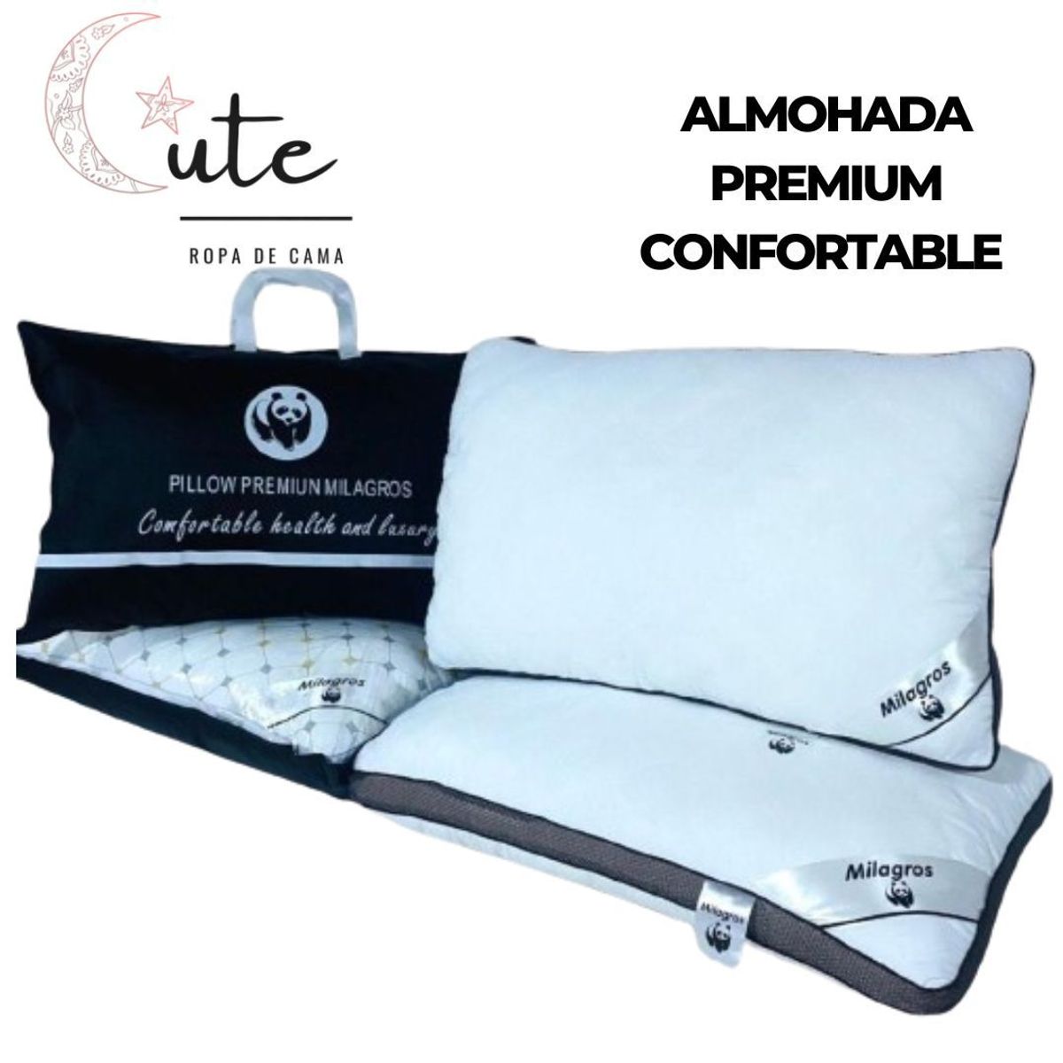DISEÑO ORIGINAL - ALMOHADA PREMIUM CONFORTABLE 50x70cm.