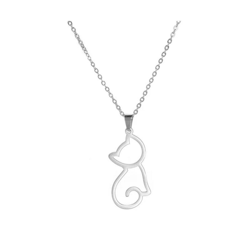 GENERICO - Collar GATITO  plata 950 - Musas Vanidosas