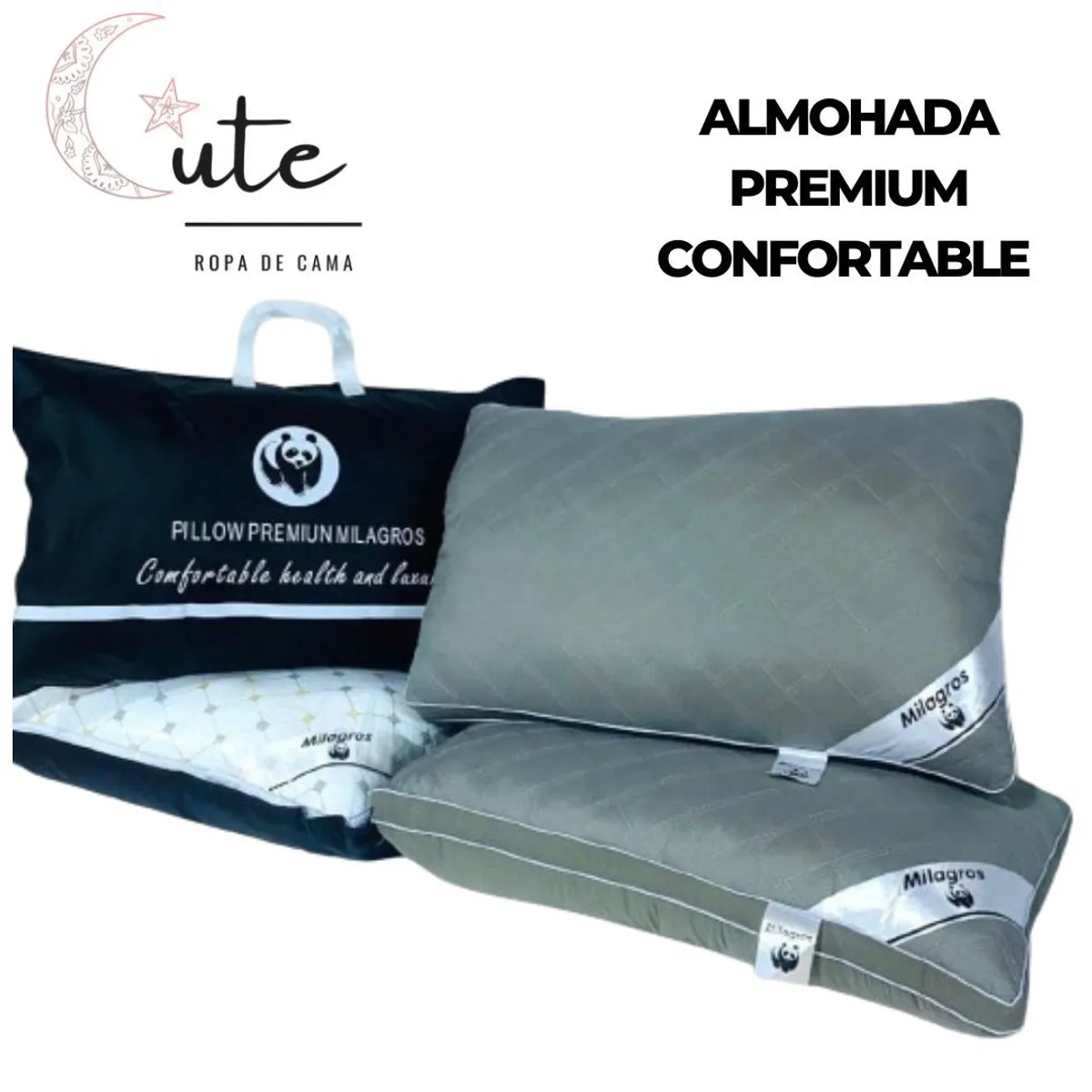 DISEÑO ORIGINAL - ALMOHADA PREMIUM CONFORTABLE 50x70cm.