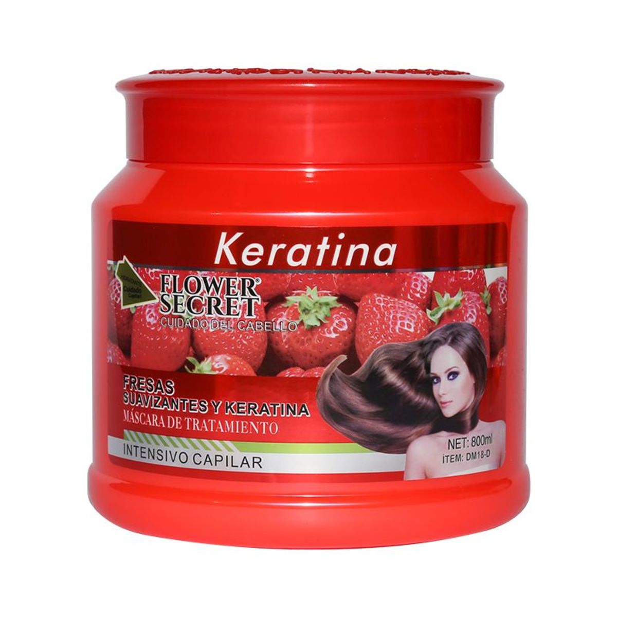 FLOWER SECRET - Keratina Flower Secret  Máscara De Tratamiento Fresas 800 ml.