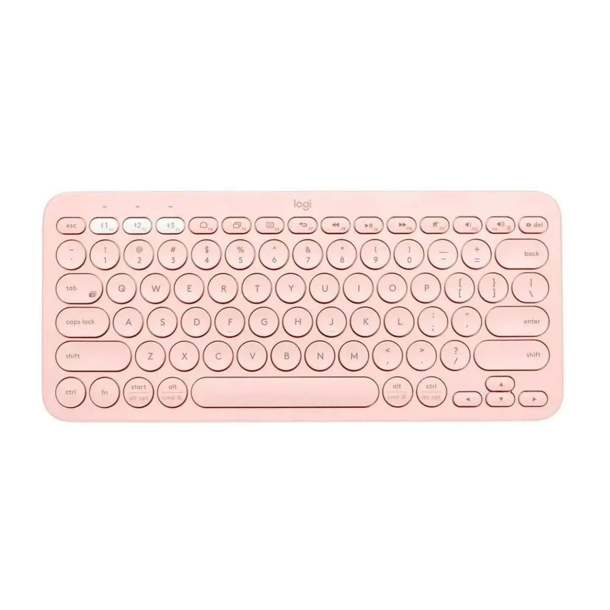 LOGITECH - TECLADO LOGITECH K380  ROSADO BLUETOOTH ESPAÑOL (920-009594)