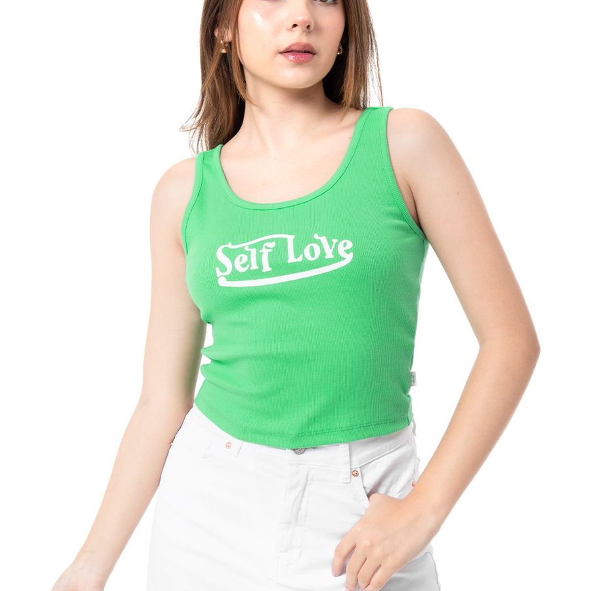 SQUEEZE - Cropp Rib Lycrado Mujer Couber