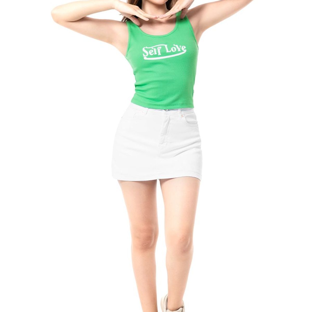 SQUEEZE - Cropp Rib Lycrado Mujer Couber