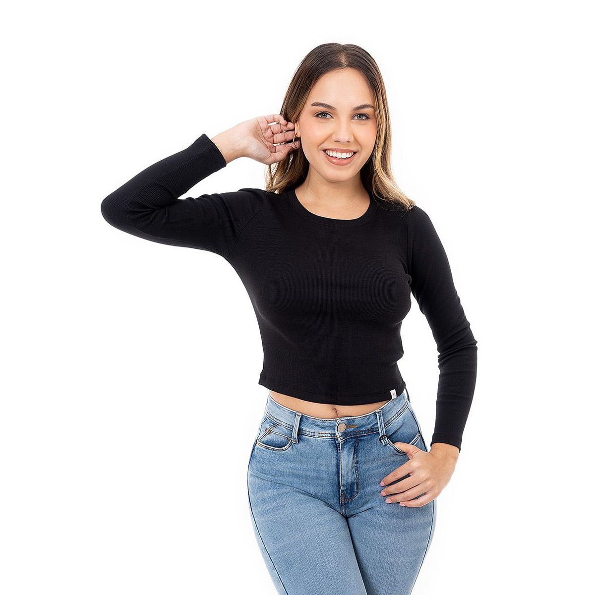 SQUEEZE - Cropp Rib Lycrado Mujer Frydey Crop