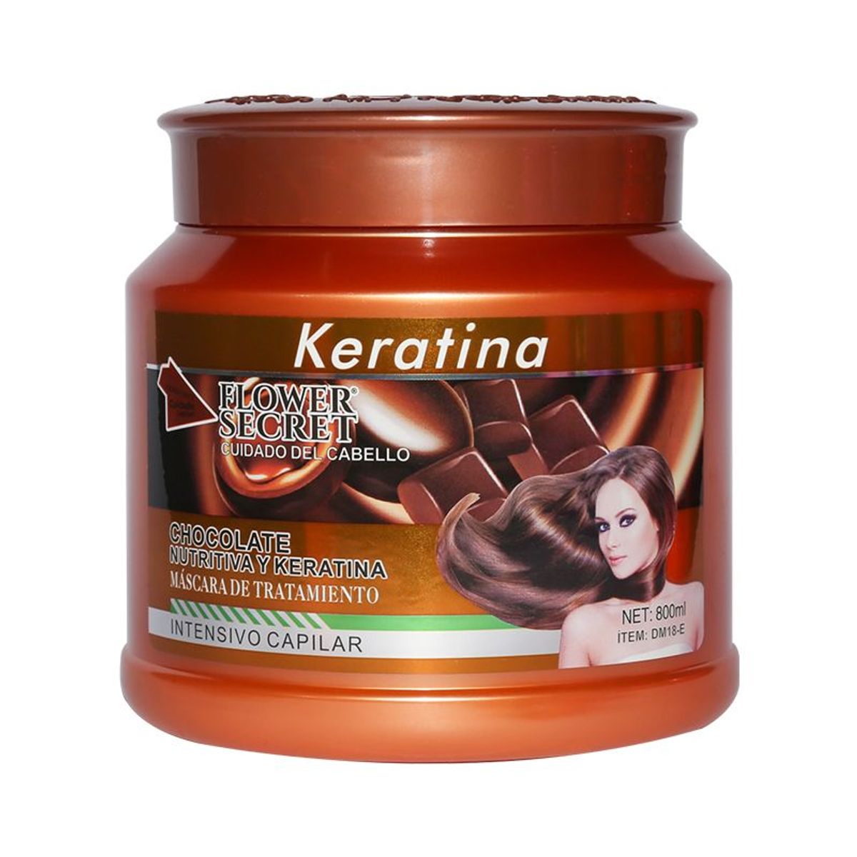 FLOWER SECRET - Keratina Flower Secret  Máscara De Tratamiento Chocolate 800 ml.