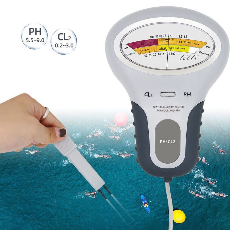 OEM - Medidor de PH y Cl2 Cloro Residual Piscina Acuario Agua