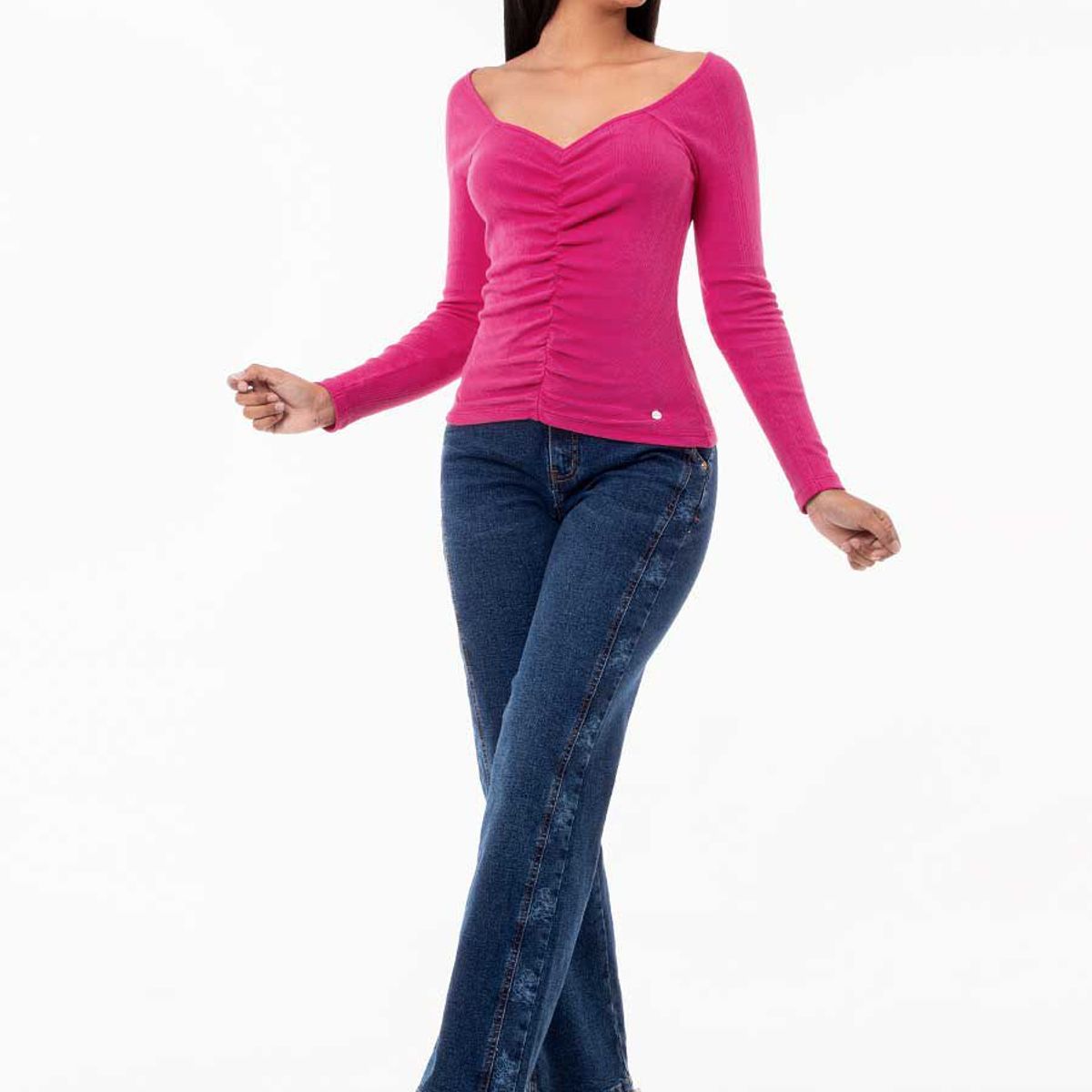 GOCCOS - Polo Moda Rib Lycrado Mujer Meissa