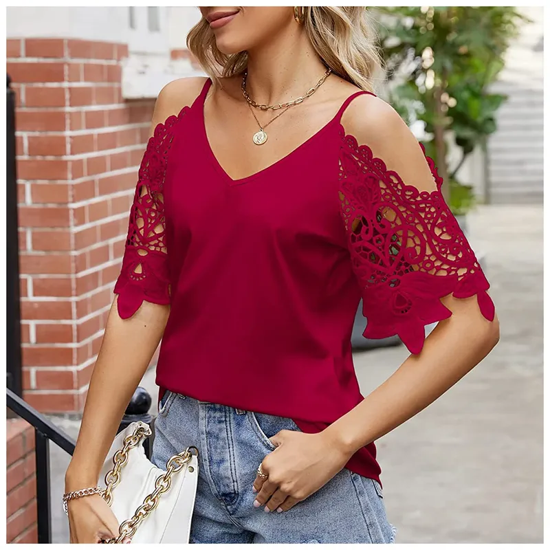 RINODERINA - Polos Mujer Casual Manga Corta RinoDeRina - Regalo