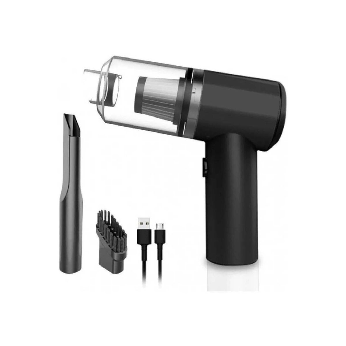 GENERICO - Aspiradora portatil multiusos para Auto Recargable negro