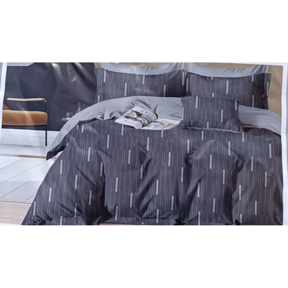 MINGDA - Set de Edredon 2 Pz + Juego de Sabanas + Fundas 5 Piezas PREMIUN