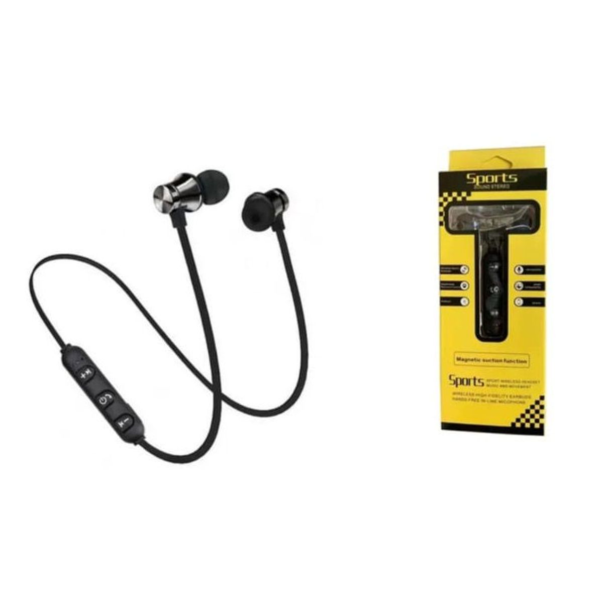 GENERICO - Audífonos  Auriculares con Bluetooth magnéticos XT11 - COLOR NEGRO.
