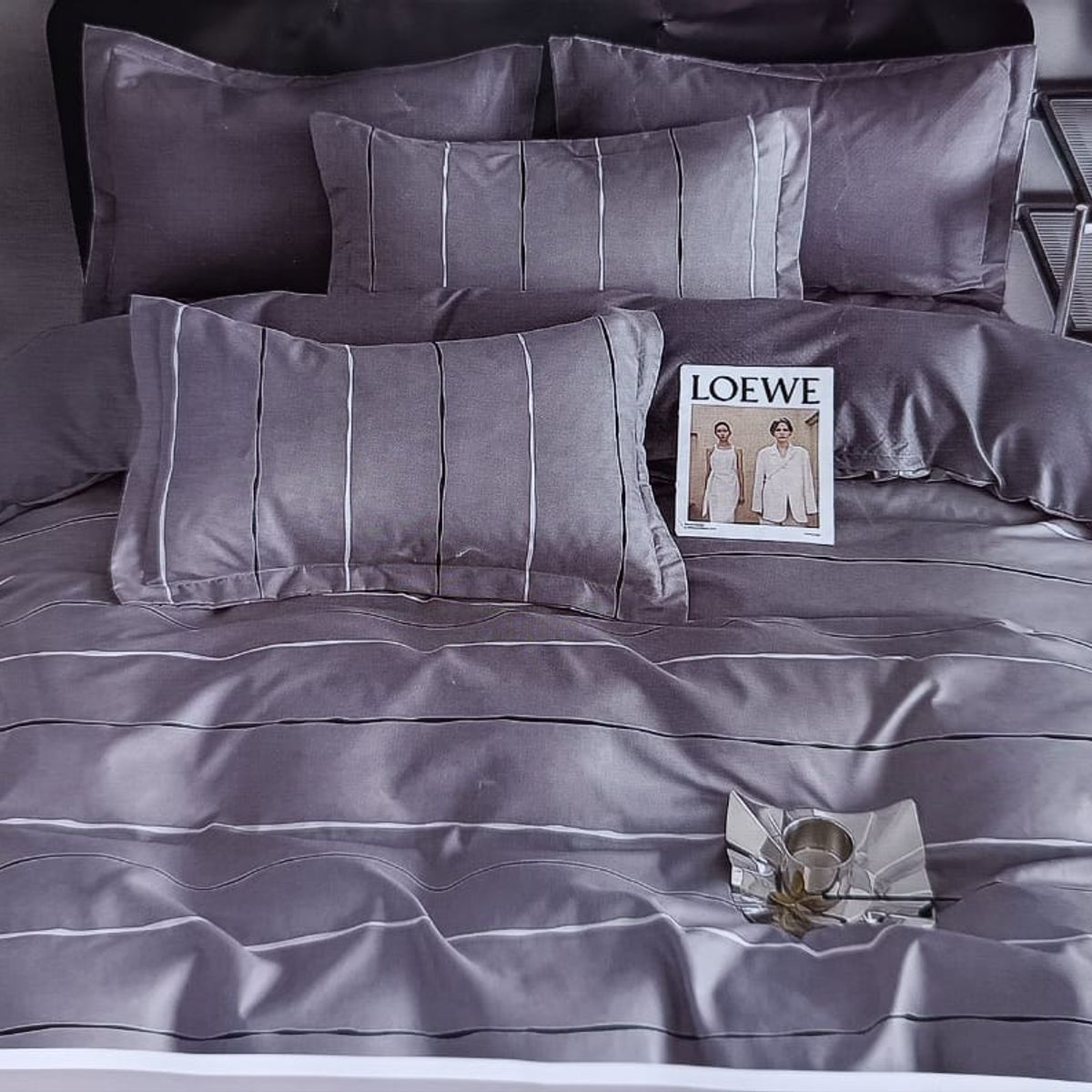 MINGDA - Set de Edredon 2 Pz + Juego de Sabanas + Fundas 5 Piezas PREMIUN