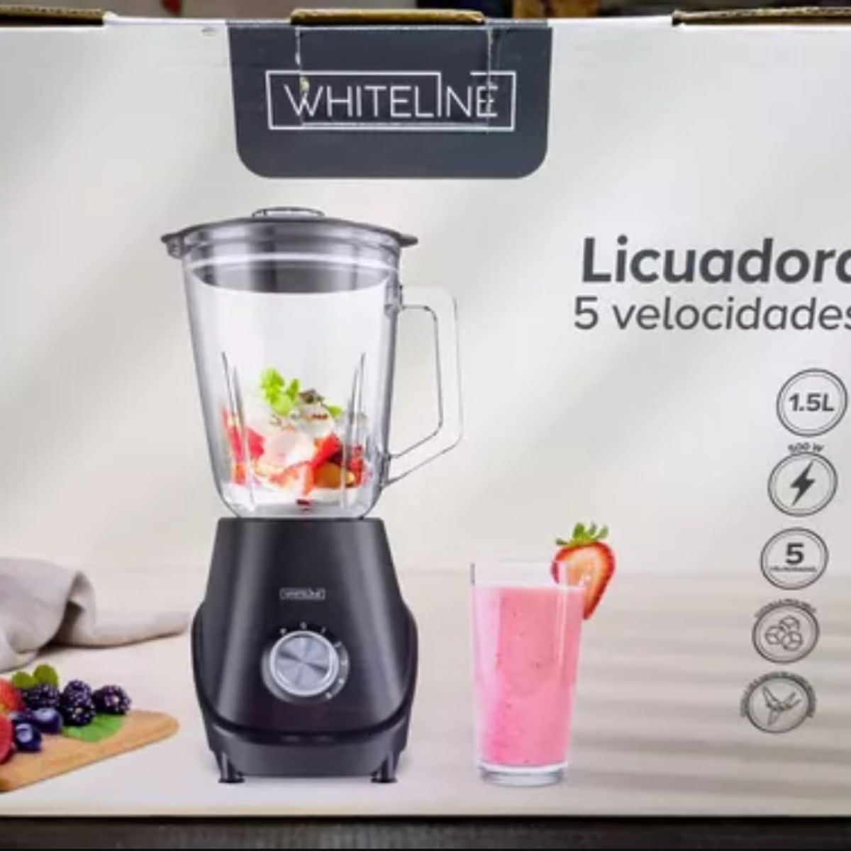 WHITELINE - Licuadora 5 velocidades 1.5 L - Witheline