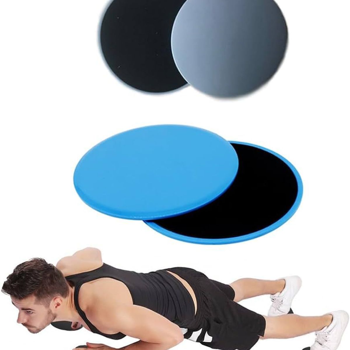 GENERICO - Set 2 Discos Deslizantes Entrenamiento Yoga Gym Fitness