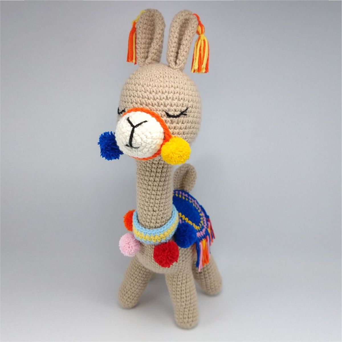 GENERICO - Llama amigurumi peru 29cm peluche adorno