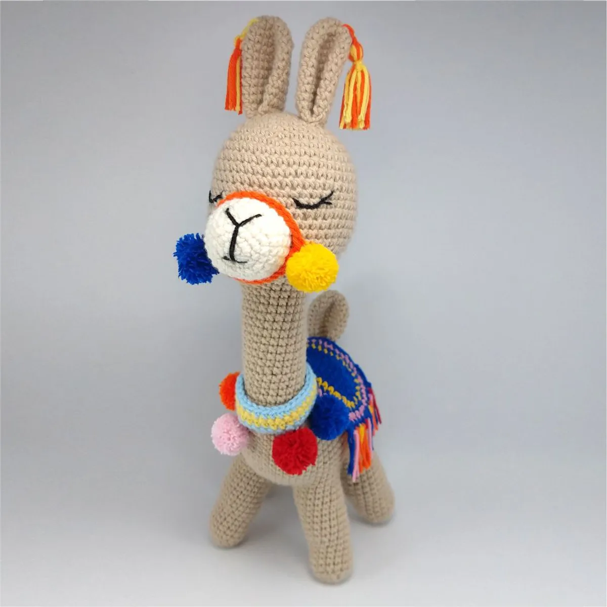 GENERICO - Llama amigurumi peru 29cm peluche adorno