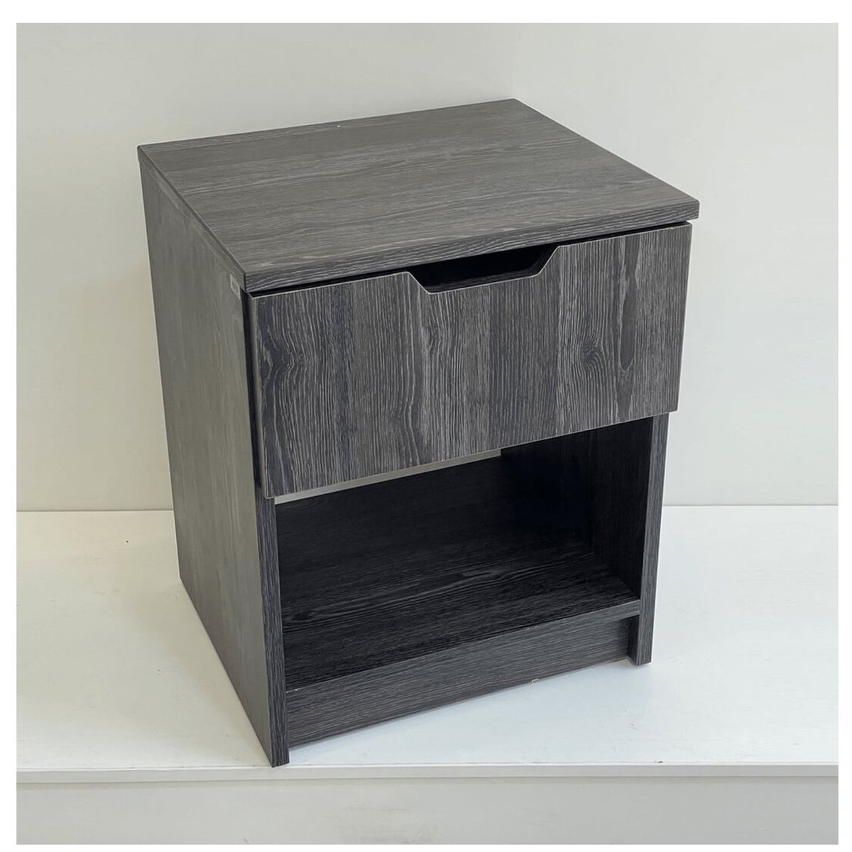 VENTITAS HOME - Veladores Cajón Secreto Sherlock Ventitas Home Roble Gris