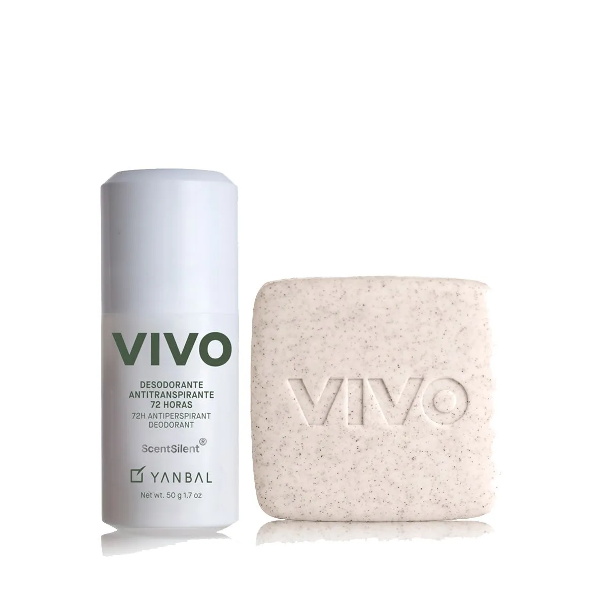 YANBAL - VIVO Jabón Exfoliante con Deo Roll on para Hombre