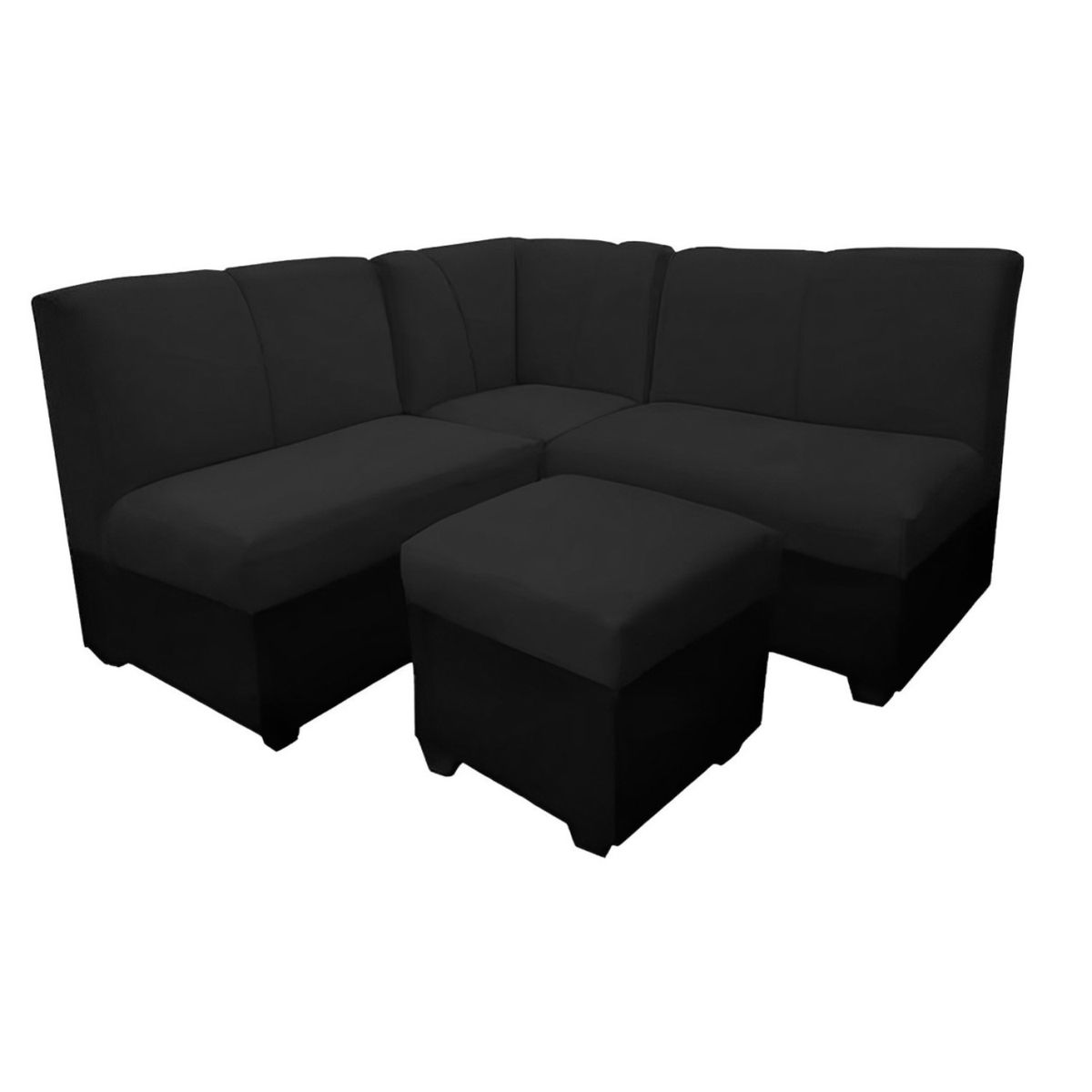 GENERICO - Seccional Provenzal Negro + Banqueta de regalo