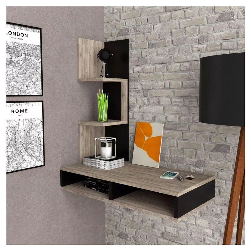 VENTITAS HOME - Escritorio para Pared Patricio Ventitas Home Siena y Negro