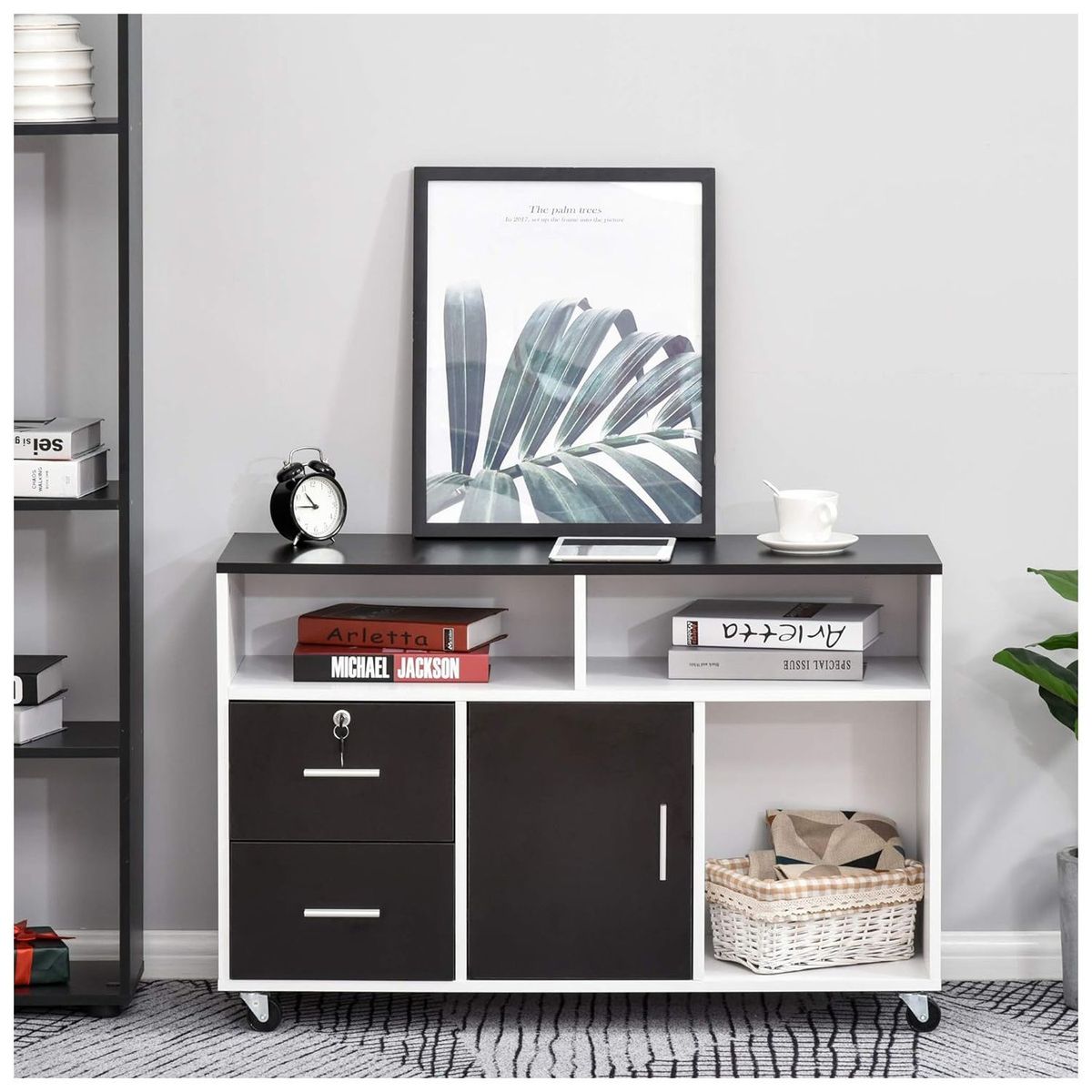 VENTITAS HOME - Archivador Leo Ventitas Home Negro y Blanco