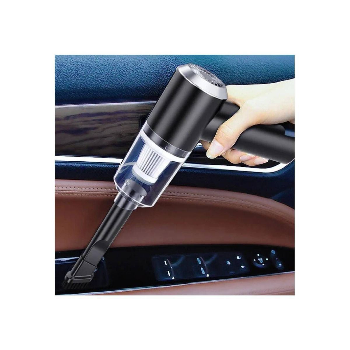 GENERICO - Aspiradora recargable para auto multiusos negro