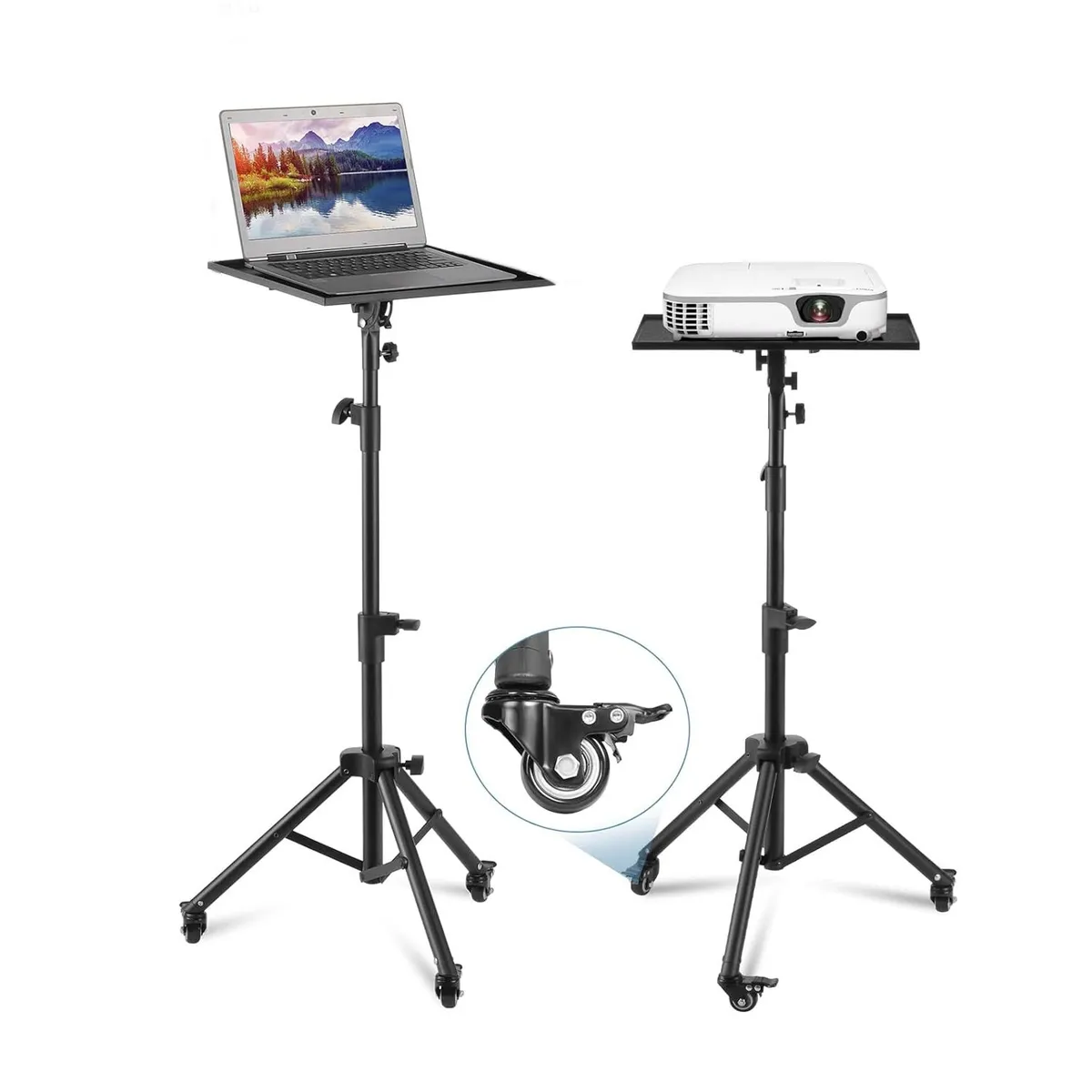 OEM - Soporte tripode para proyector laptop T1009 portátil con ruedas