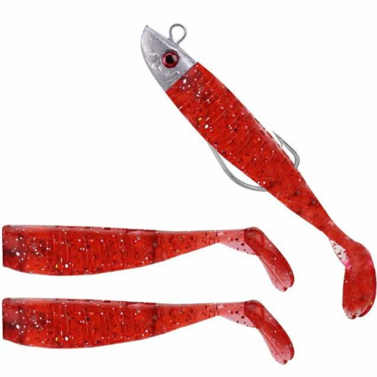 GENERICO - CEBO BLANDO LURE ROJO