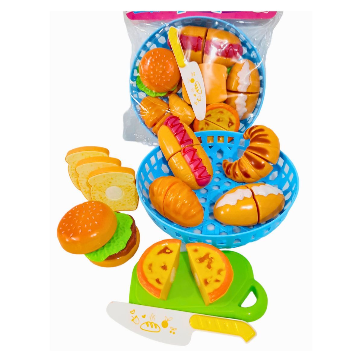 GENERICO - JUGUETE DE ALIMENTOS SET DE PANADERIA PARA NIÑOS DIDACTICO